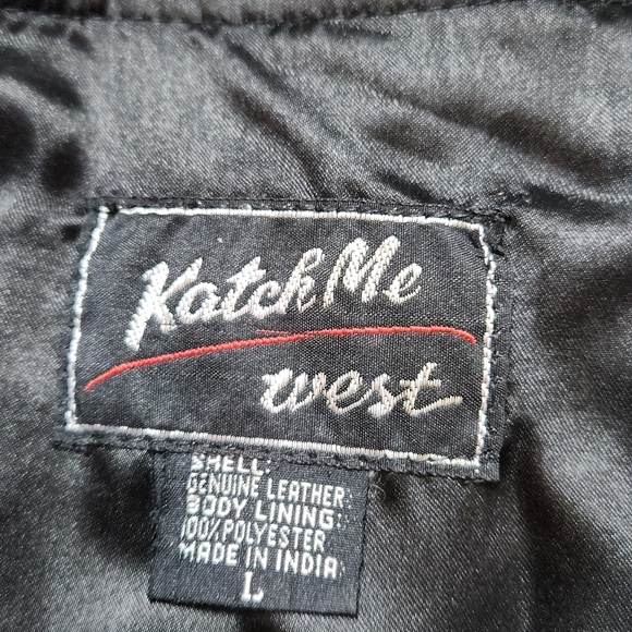 KATCH ME WEST BLACK FRINGE SUEDE LEATHER SKIRT SIZE LARGE - Picture 3 of 4